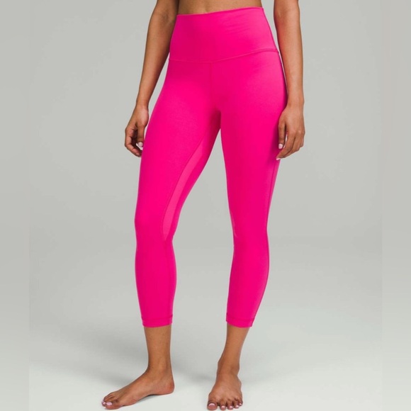 Lululemon Align High-Rise Crop 23" Size 4 Sonic Pink - Picture 2 of 8